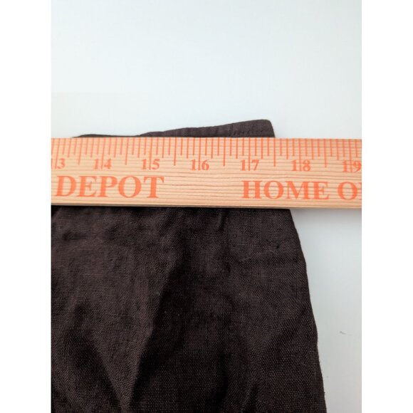 Vintage Apostrophe 100% Linen Maxi Skirt Womens Size 16 Brown Modest Lagenlook - Picture 7 of 8